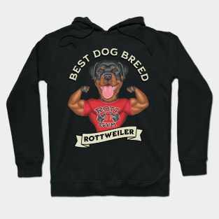 Muscular Rottweiler Best Dog Breed Hoodie